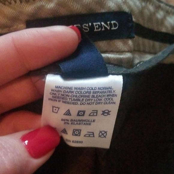 Lands' End Women's Mid Rise Straight Leg Pants - Picture 4 of 4